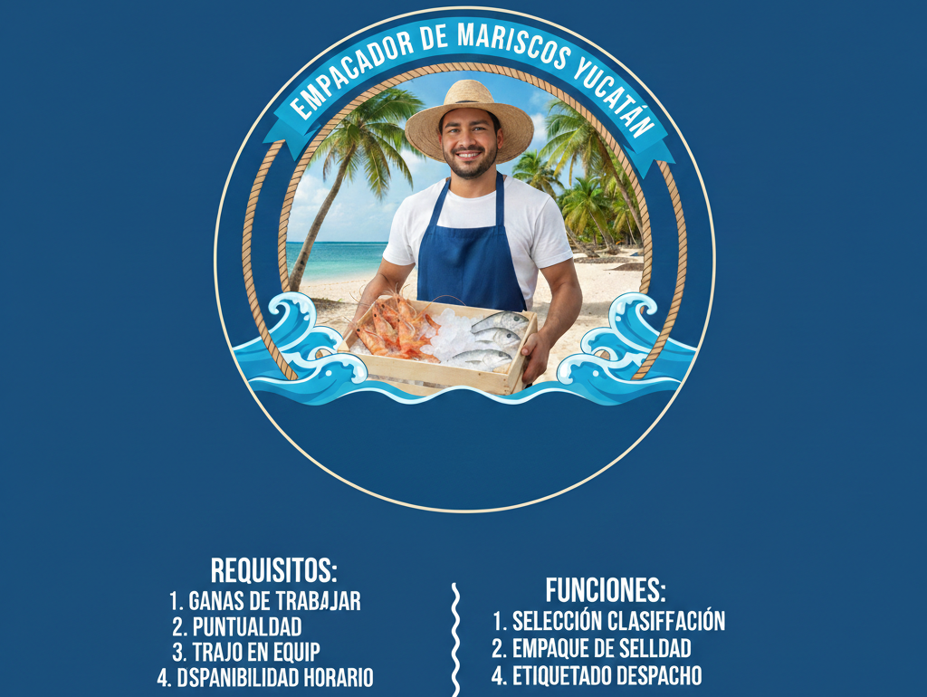 Empacador de Mariscos en Yucatán